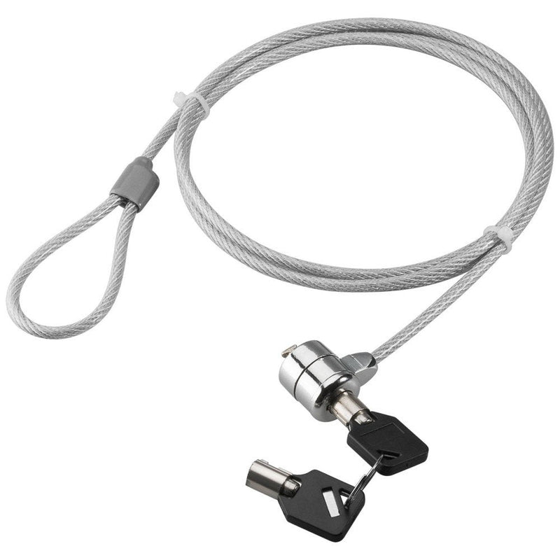 Techly 106060 Laptop Security Cable Lock With Key 1.4M Steel Silver