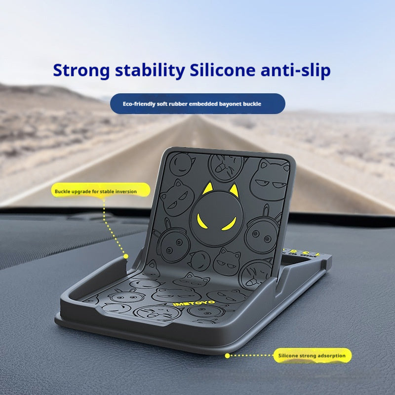 Snap-on Fixed Support Creative Non-slip Mat Car Navigation Holder