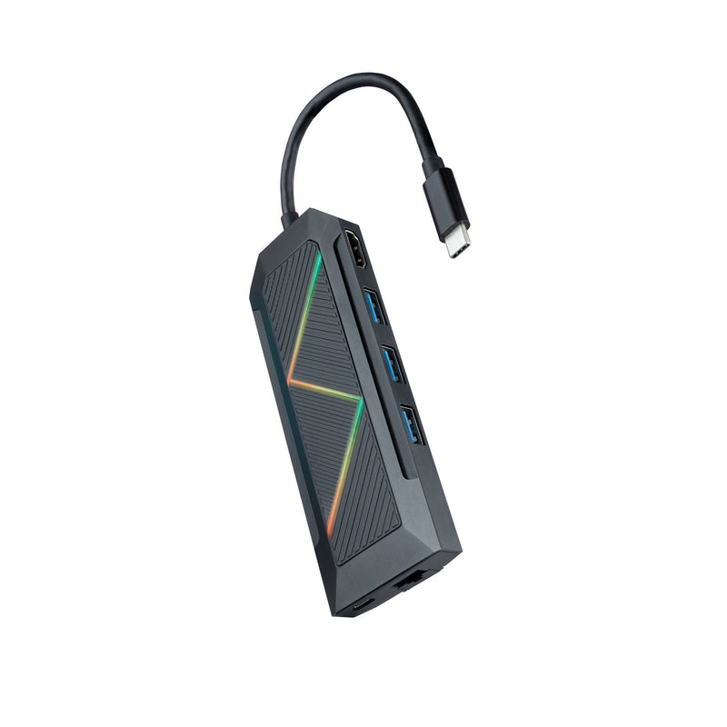 Nanocable 8 1 Hub USB-C 3.0 With 3x USB-A 3.0, 1x USB-C Pd, 1x Hdmi, 1x RJ45, 1X Reader Sd, 1X Reader TF - Hou