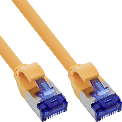 Inline® Network Cable Slim, CAT.6A, S/FTP, Tpe (lszh) Flexible, PoE, Yellow, 25M — image 1