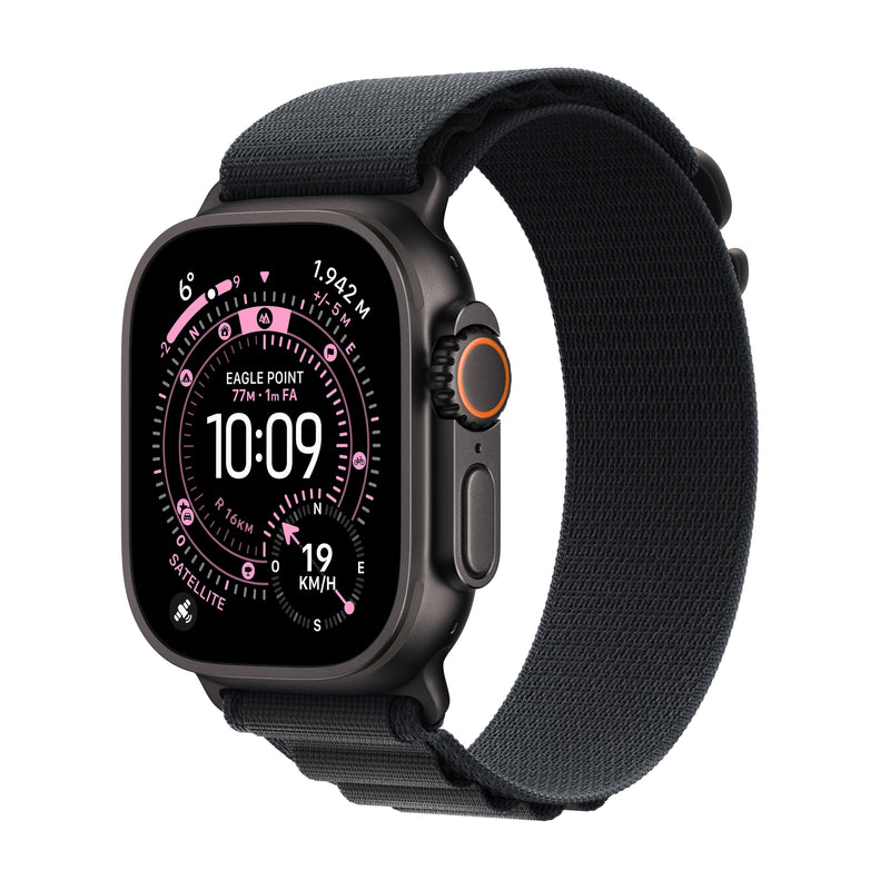 Apple Watch Ultra 3 GPS + Cellular 49MM Negro Titanium Funda Con Negro Alpine Loop - Small