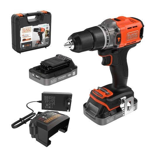 Drill Impacto Wireless Negro&decker 18V 2 X 2AH. Kof BCD383D2XK