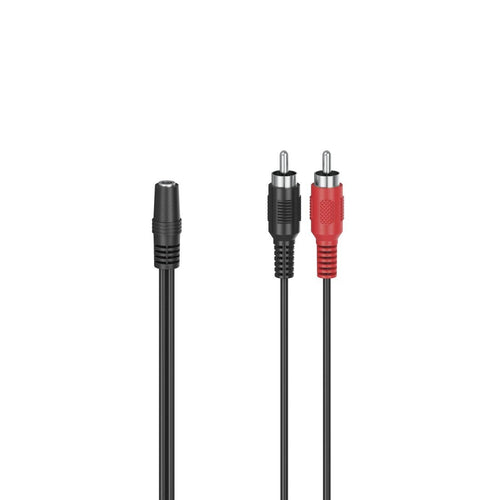 Hama Adapter Jack a Rca 00205186 Jack 3.5MM 2X Rca 10CM Black — image 1