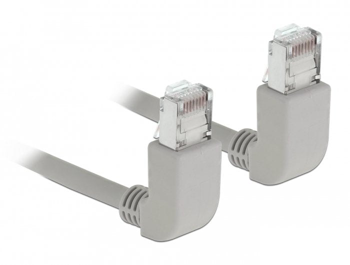 Delock 83517 Network Cable RJ45 CAT.6A S/FTP Acodado Hacia Arriba / Hacia Arriba 1M