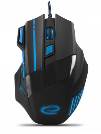 Esperanza Mouse EGM201B MX201 Wolf Cableado 7D Gaming Optical Mouse USB - Blue — image 1