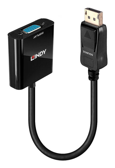 Lindy 41006 Adapter Cable Vídeo 0,15M VGA (d-sub) DisplayPort Black — image 1