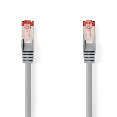 Nedis CAT.6- Network Cable RJ45 Connector Male RJ45 Connector Male - S/FTP 2.00M Round Lszh Grey Label — image 1