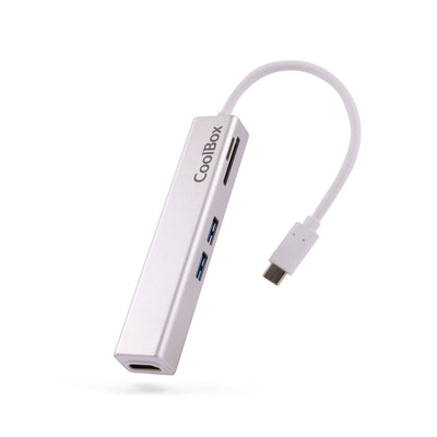 Coolbox Minidock USB-C Lite 5 1 Hdmi, 2x USB 3.0 Usb-a, microSD, Sd, — image 1