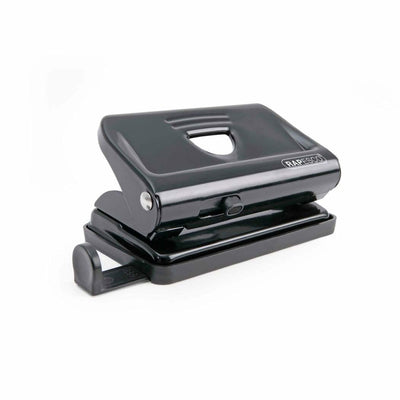 Rapesco 810 Drill Perforador Metallic - Up To 12 Hojas - Marcas Formato - Easy Vaciado - Black — image 1