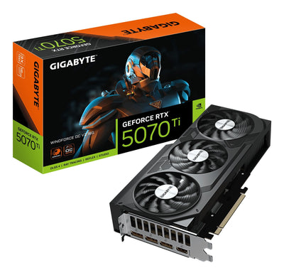 Gigabyte Graphics Card GeForce Rtx 5070 Ti Windforce Oc V2 16GB GDDR7 Reflex 2 Rtx Ai DLSS4 — image 1