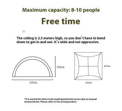 Campsite Dome Canopy Sunshade Ventilation
