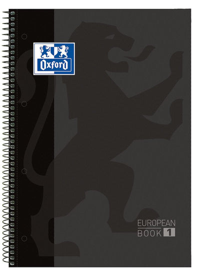 Oxford Libreta Espiral A4 + Grey Cover Extradura 80 Hojas 4 Taladros Cuadricula 5X5 90GR — image 1