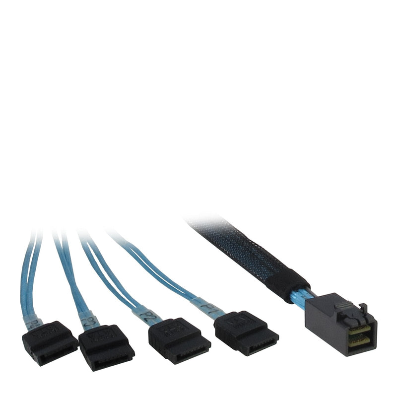 Inter-tech Cable Sff 8643 - 4X SATA 0,5M