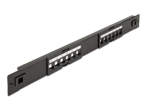 Delock 19 Keystone Patchpanel 12 Port Tool-free — image 1