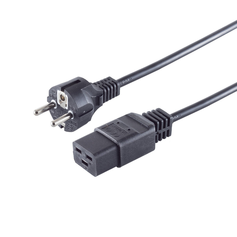 S-impuls Cable Power 16A Schuko An Kaltgertebuchse CEE7 7-C19 3,0M