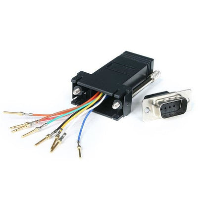 StarTech Adapter Converter Modular Serie DB9 a RJ45 M/H Black GC98MF — image 1