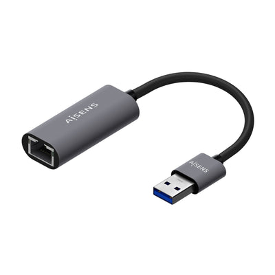 Aisens Converter USB 3.0A Ethernet Gigabit 10/100/1000Mbps - 15CM - Grey — image 1