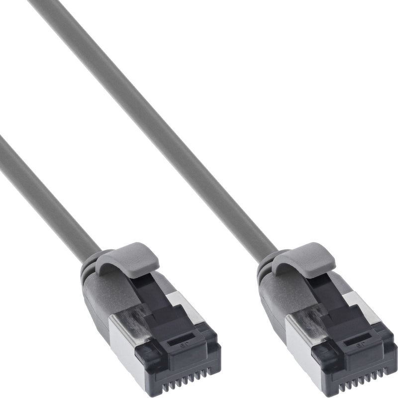 Inline® Network Cable Slim, U/FTP, CAT.8.1, Tpe Halogen-free, Grey 5M