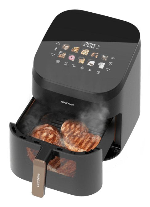 Cecotec Fryer Air Cecofry&grill Smokin' 6500 Sencillo 6,5 L Independiente 2200W Negro Marrón