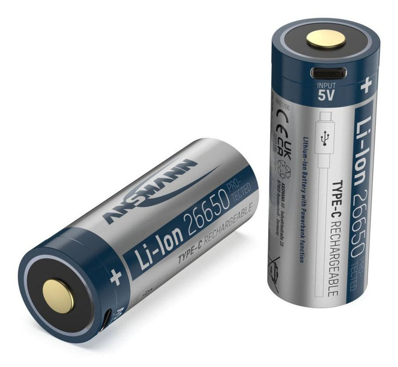 Ansmann Li-ion 26650 5100MAH 3,6V Socket Micro-usb 1307-0012