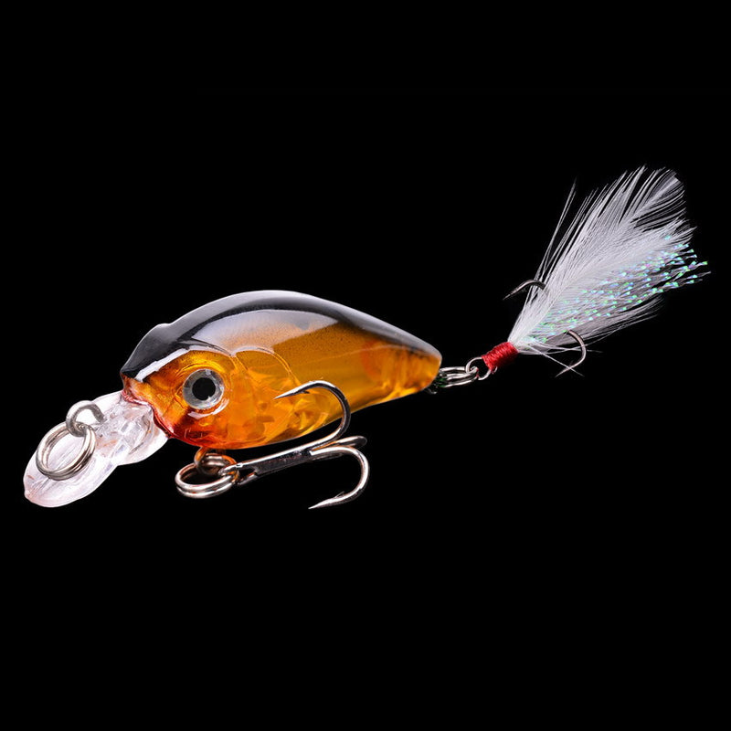 45cm Lure Rock Little Fat Man With Feathers