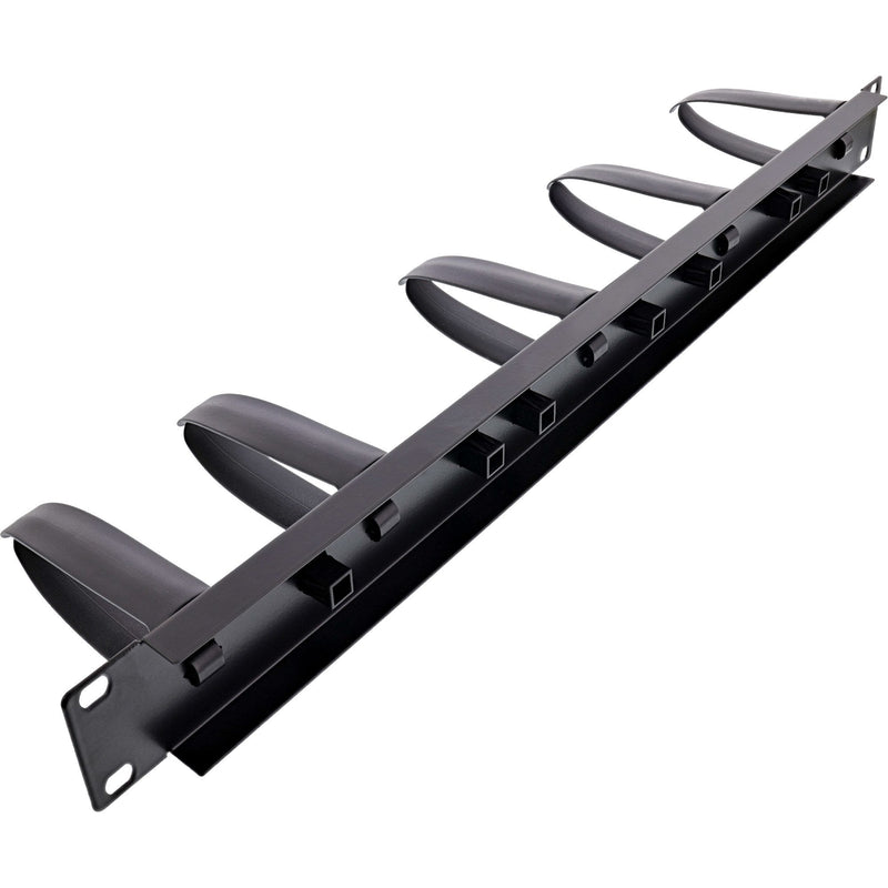 Inline 19110V Organiser Cables 9 Plastic Brackets Removable, Ral 9005, Black
