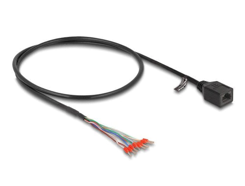 Delock 88005 Cable RJ45 Female a Terminal Cable CAT.5E 50CM Black — image 1
