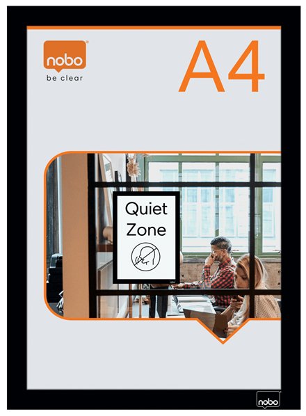 Nobo Pack 2 Frames Autoadhesivos Magneticos Formato A4 - Colocacion Vertical U Horizontal - Frame Colour