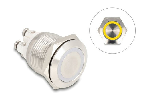 Pulsador Assembly 19MM 4 X Borne Screw LED Yellow — image 1