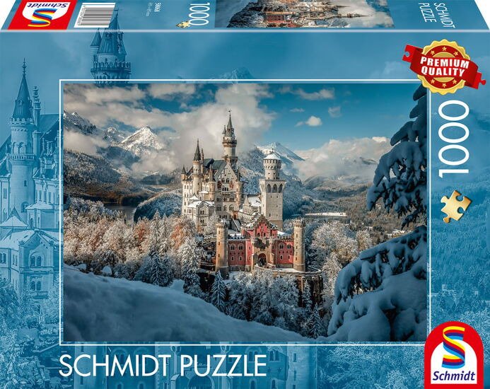 Schmidt Juegos Winterliches Lock Neuschwanstein 1000 Pieces 58068