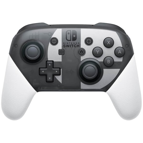 Nintendo Switch Pro Controller Super Smash Bros. Ultimate Edition Black Grey White Bluetooth Gamepad Analógico