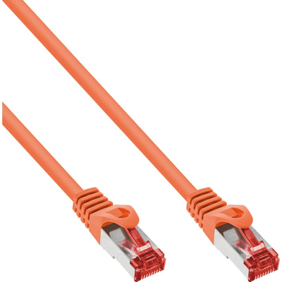 Inline Network Cable S/FTP Pimf CAT.6 250MHZ Pvc Cobre Orange 0.3M — image 1