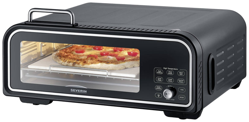 Severin Horno Pizza Digital Serico Black 2.000W, Pizzas Up To Aprox. 30CM Diámetro 4008146044038.0