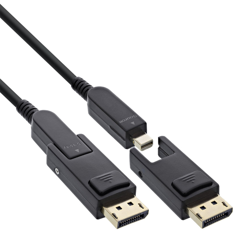 Inline® DisplayPort 1.4 Aoc Cable 8K4K, DisplayPort Plug Detachable 10M