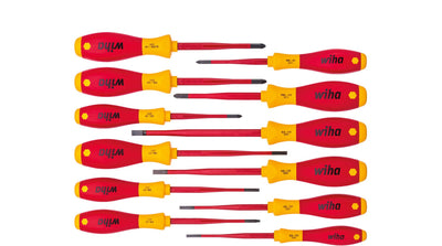 Wiha Wh-41003 Kit Screwdrivers Softfinish Electric Slimfix, 12 Pieces — image 1