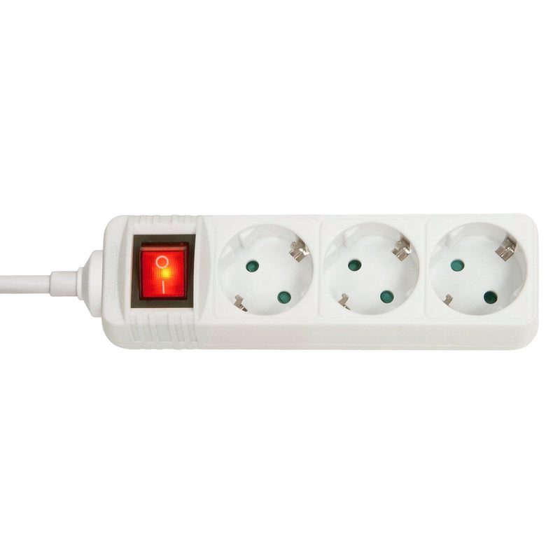 Lindy 73101 Power Strip Power Extension 3 AC Outlet(s) Indoor White