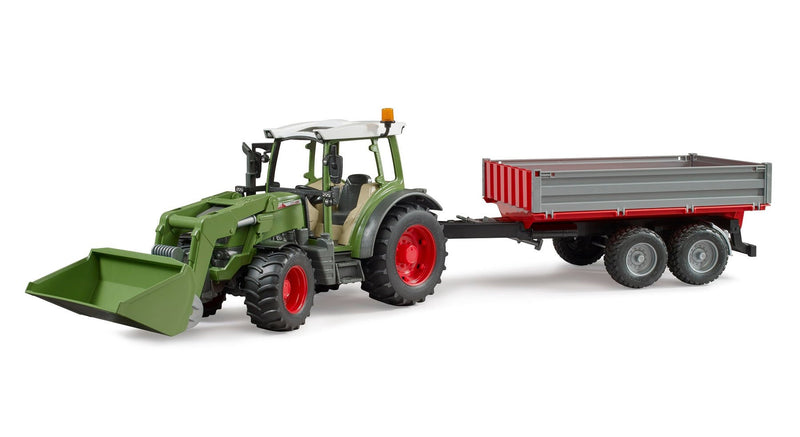 Bruder Fendt Vario 211 With Charger Front And Remolque Side Model Vehículo 4001702021825