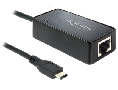 Delock Adapter USB Type-c Male Gigabit LAN 10/100/1000MB/S — image 1