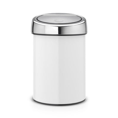 Brabantia 364488 Papelera 3 L Alrededor Plastic Steel Inoxidable Metallic White — image 1