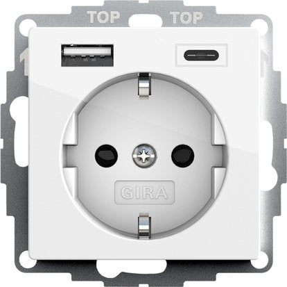 Gira Socket Power With USB Connection