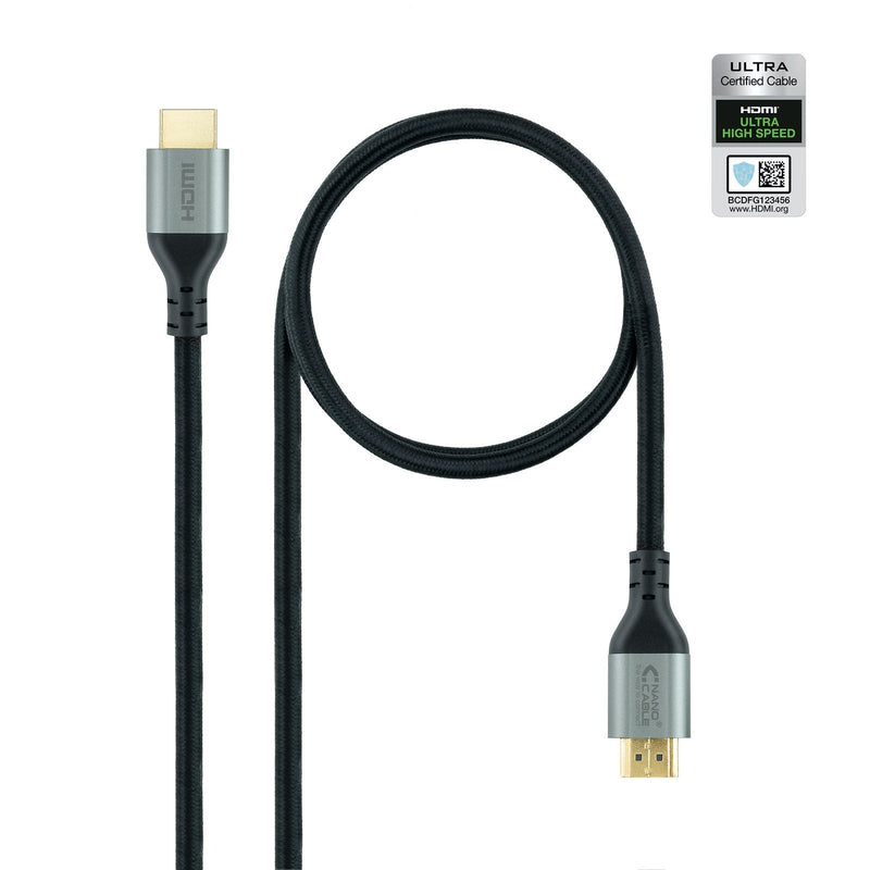 Nanocable HDMI Cable 2.1 Certificado Ultra Hs M-m 1M - Black