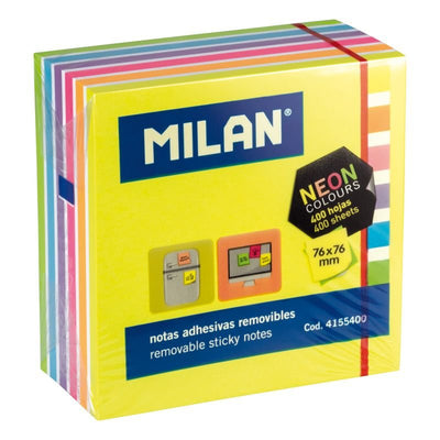 Milan Pack 400 Notas Adhesivas 76X76MM Colours Fluor — image 1