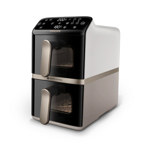 Philips 4000 Series NA462/80 Fryer Double 10 L Independiente 2750W Fryer Air Caliente Black Oro, Grey — image 1
