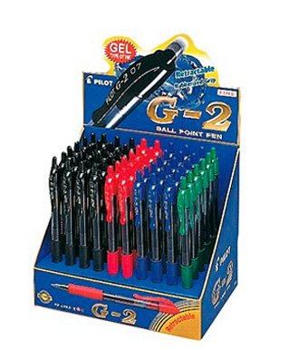 Pilot Expositor 60 Pens G-2 Expositor 60 Pens G-2 Pilot BL-G2-7-60DPK
