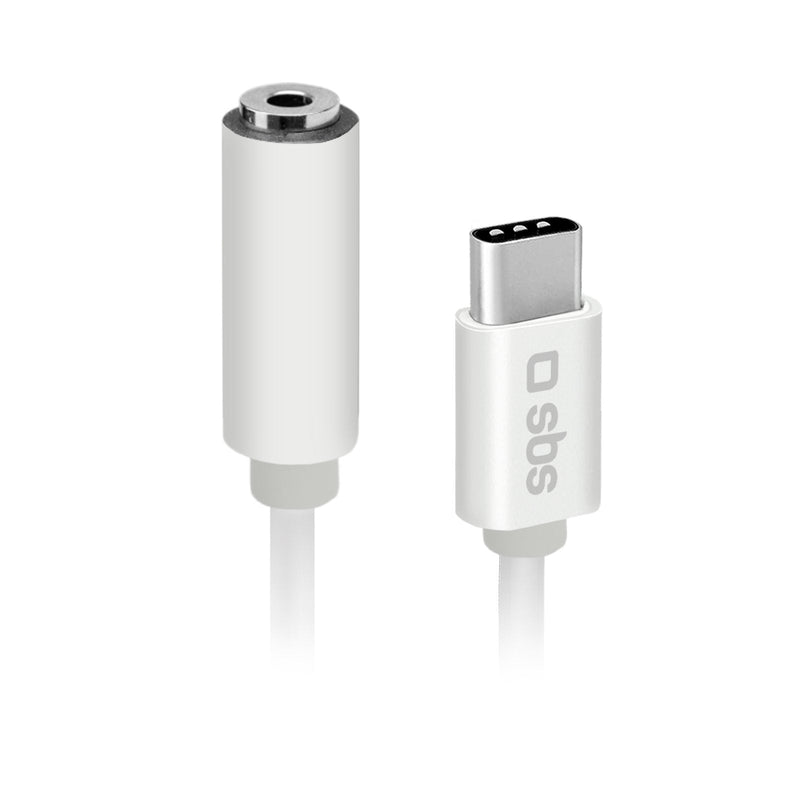 Sbs Teintjacktycfmw Cable Phone Mobile Phone White 0,09M 3,5MM USB C