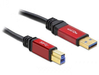 Delock USB Cable 3.0 Typ-a Male USB 3.0 Typ-b Male 2M Premium — image 1