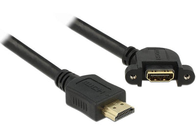 Delock HDMI Cable a Male HDMI a Female Installation 110° Angular 1M — image 1