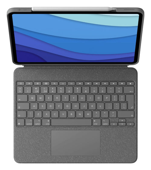 Logitech Combo Touch For Ipad Pro 12.9-INCH (5TH Generation) Grey Smart Connector QWERTY English Internacional — image 1