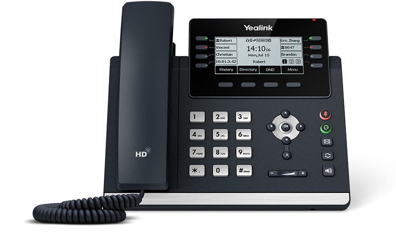 Yealink Phone T43U 12 Cuentas Sip PoE