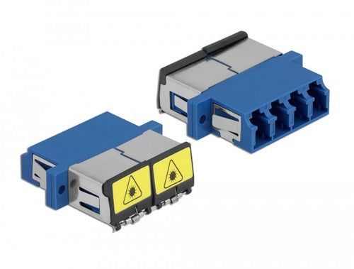 Lwl Empalme With Cover Protection Láser Lc Quad Connector Female a Lc Quad Connector Female Singlemode Blue — image 1